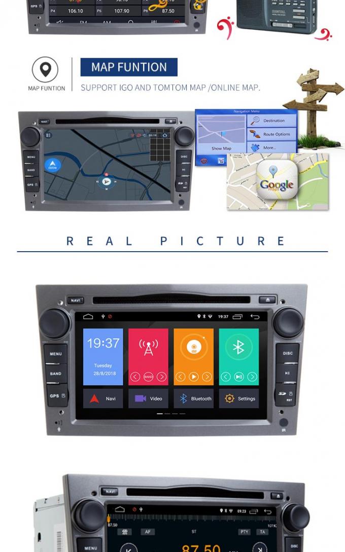 Joueur capacitif d'autoradio d'Opel d'écran avec les généralistes IPOB USB SWC de Dvd de voiture de BT