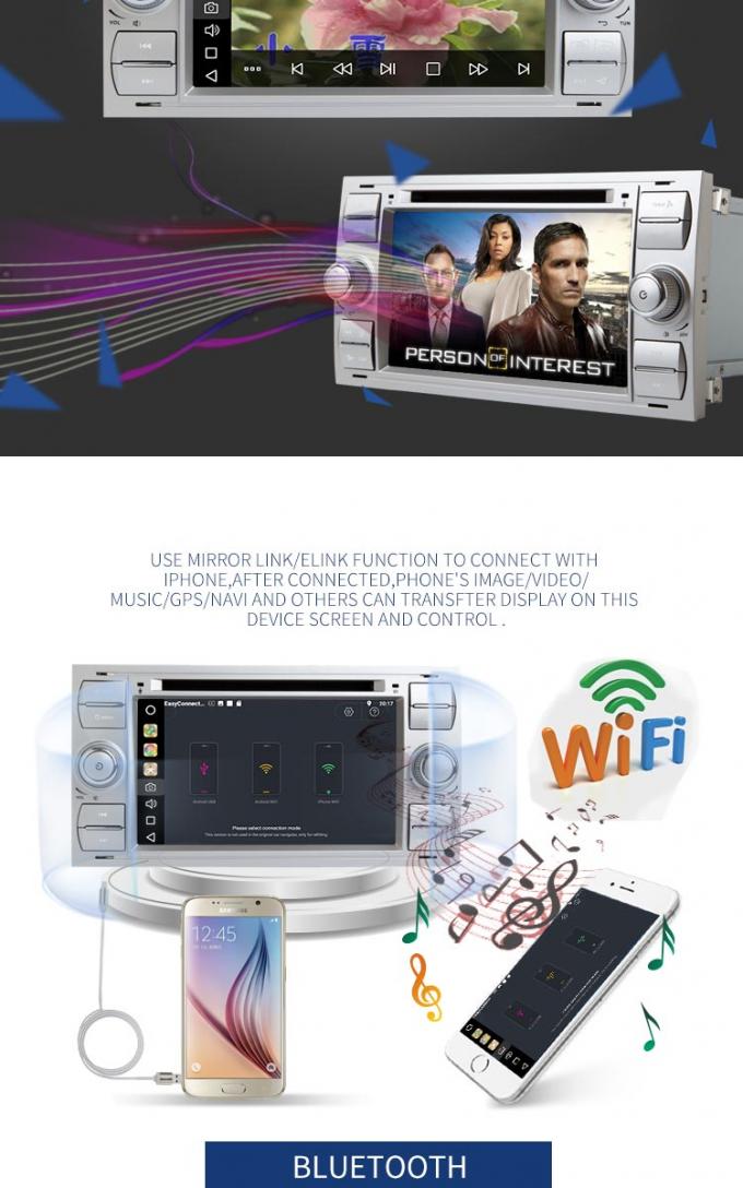 lecteur DVD de 3G WIFI Ford Mondeo, lecteur multimédia facile de voiture d'opération