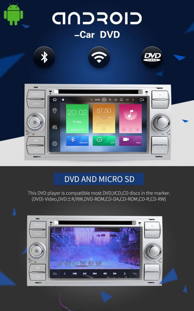 Système stéréo de Dvd de multimédia de Ford de voiture, lecteur DVD par radio de Ford Focus de tuner