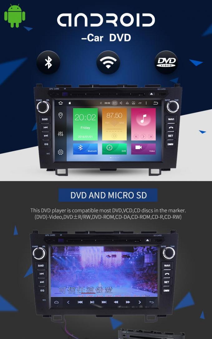 Lecteur DVD de voiture de Honda Civic de multimédia de Mp3 Mp5, écran reflétant dans le lecteur DVD de voiture de tiret
