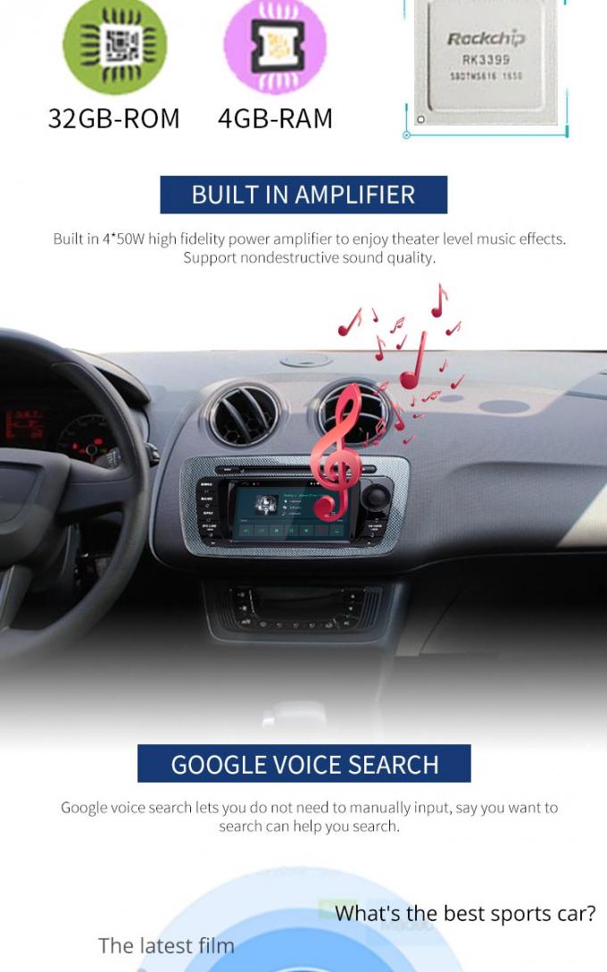 6,2" lecteur DVD Bluetooth - lecteur de voiture d'Android de CD intégré permis de GPS