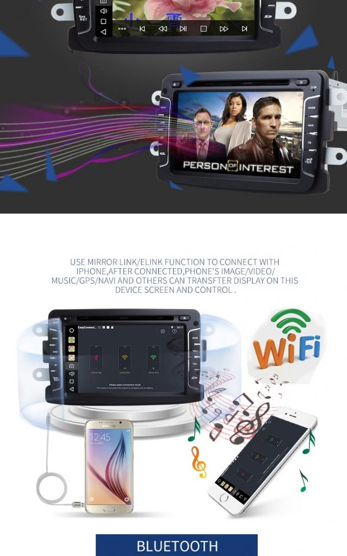 Stéréo et lecteur DVD de voiture de chiffon d'Android 8,1 Renault avec la radio automatique GPS