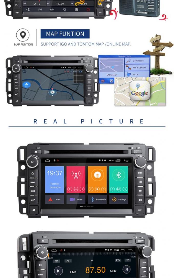 Stéréo de voiture de radio d'Android de navigation de GPS, lien de miroir équipé par lecteur DVD de vacarme de double de voiture de Buick