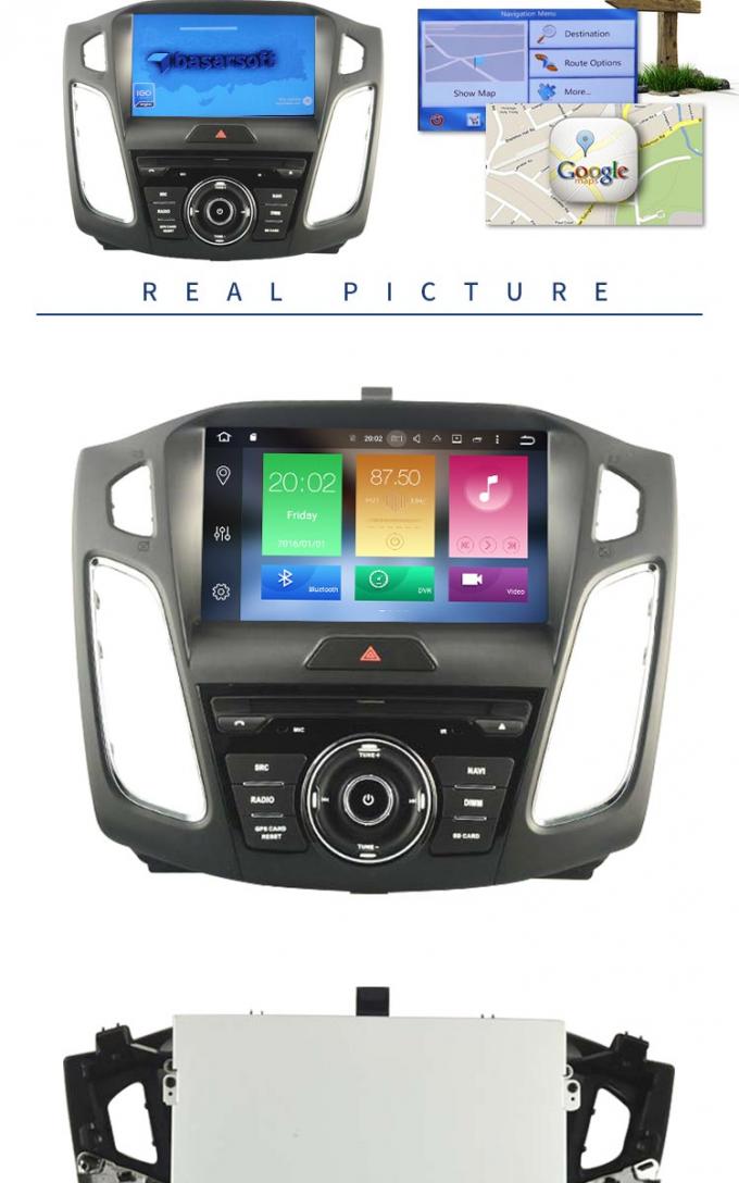 BT transmettent par radio le système de navigation intégré de GPS de lecteur DVD de voiture de 3G Wifi Ford