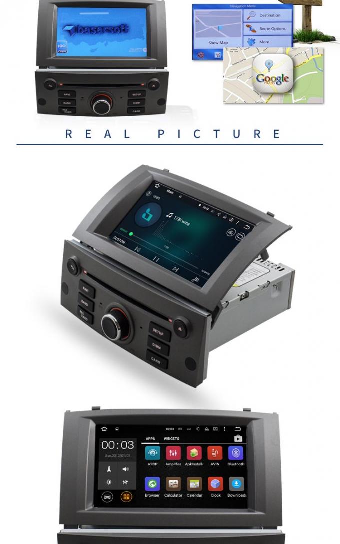 Tuner par radio intégré de lecteur DVD de Peugeot 308 de caméra d'arrière d'écart-type de MP3 MP4 USB