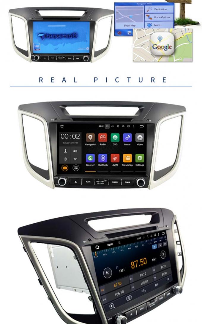 Appui intégré de lien de miroir de lecteur DVD de voiture de système de navigation de GPS Hyundai