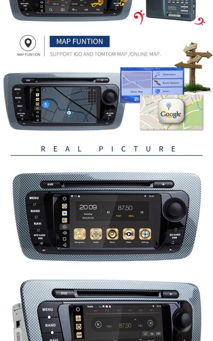 Lecteur DVD de voiture de SEAT IBIZA 8,1 Android avec l'écran tactile LD8.1P-5524 de 6,2 pouces
