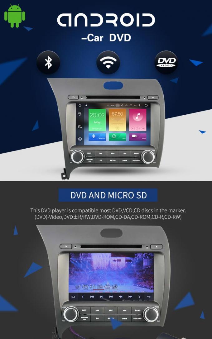 Radio visuelle WiFi LD8.0-5509 AUX. de lecteur DVD de voiture de KIA K3 8,0 Bluetooth Android